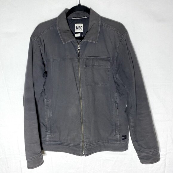 MEC Mountain Equipment Co Op Grey Organic Cotton Regular Fit Jacket M - Picture 14 of 14